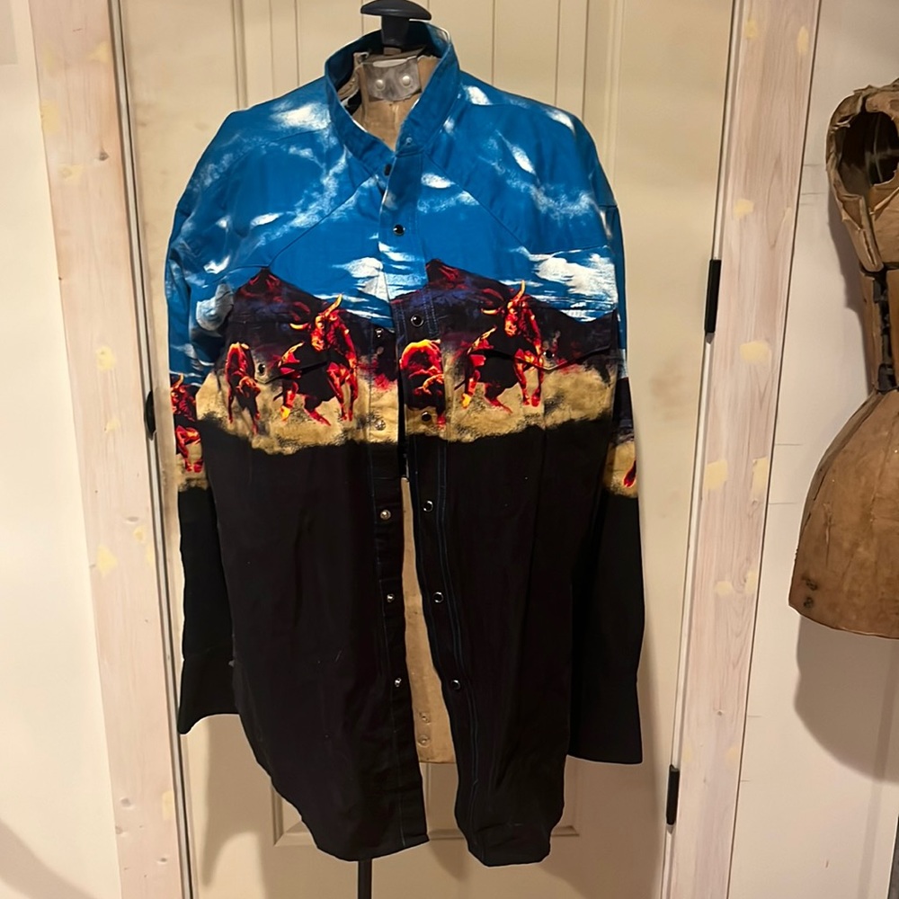 Pearl snap western shirt